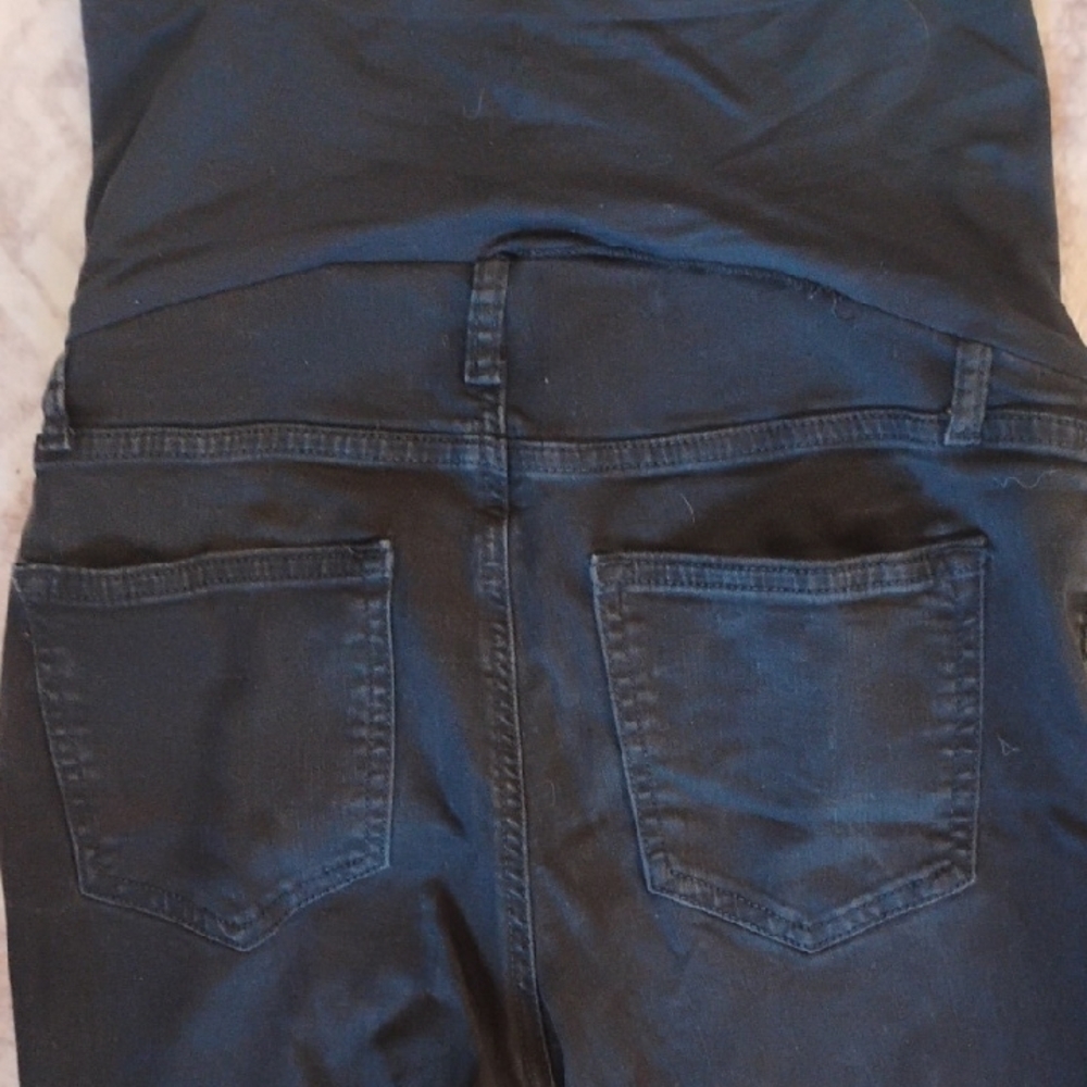 🚨5/$25🚨Sonoma Maternity Size 10 Black Denim Pants With Tummy Band